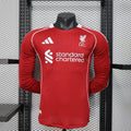 2025/2026 Long Sleeve Liverpool Home Player Version