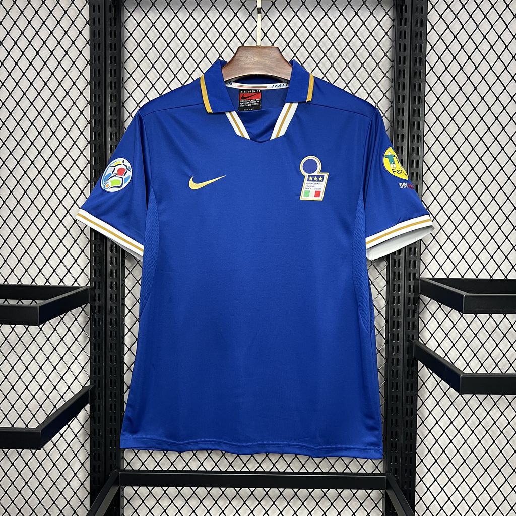 1996 Retro Italy Home Soccer Shirt