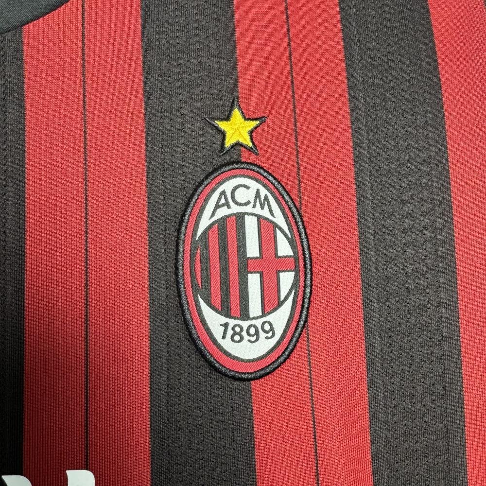 2013/2014 Retro Long Sleeve AC Milan Home