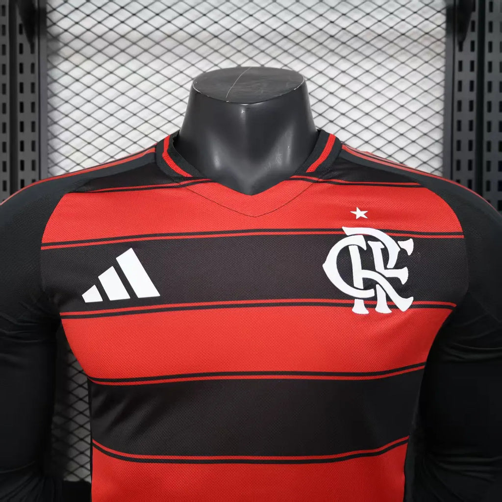 2025/2026 Long Sleeve Player Version Flamengo Home Jersey