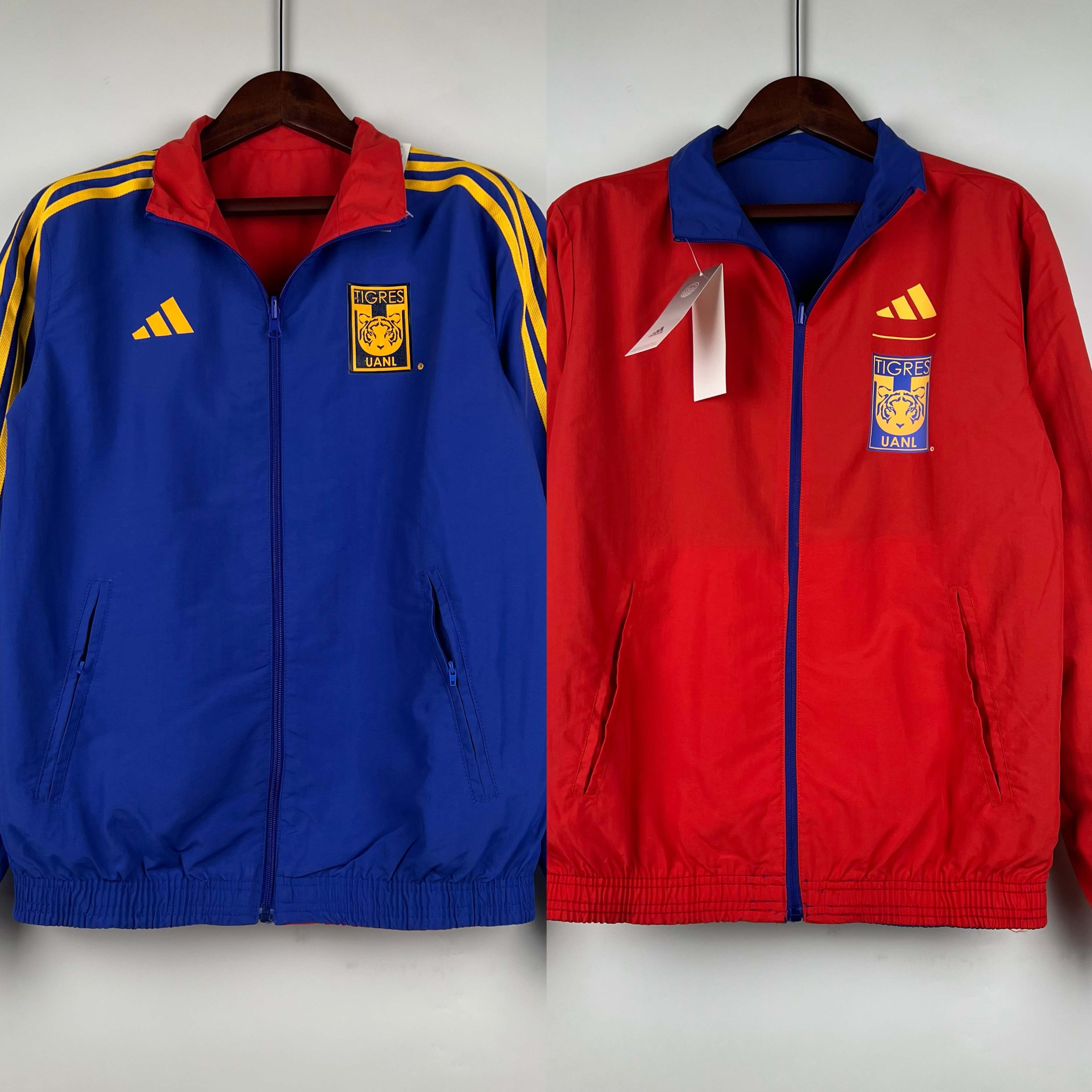 2023/2024 Tigres Reversible Windbreaker(Blue-red)