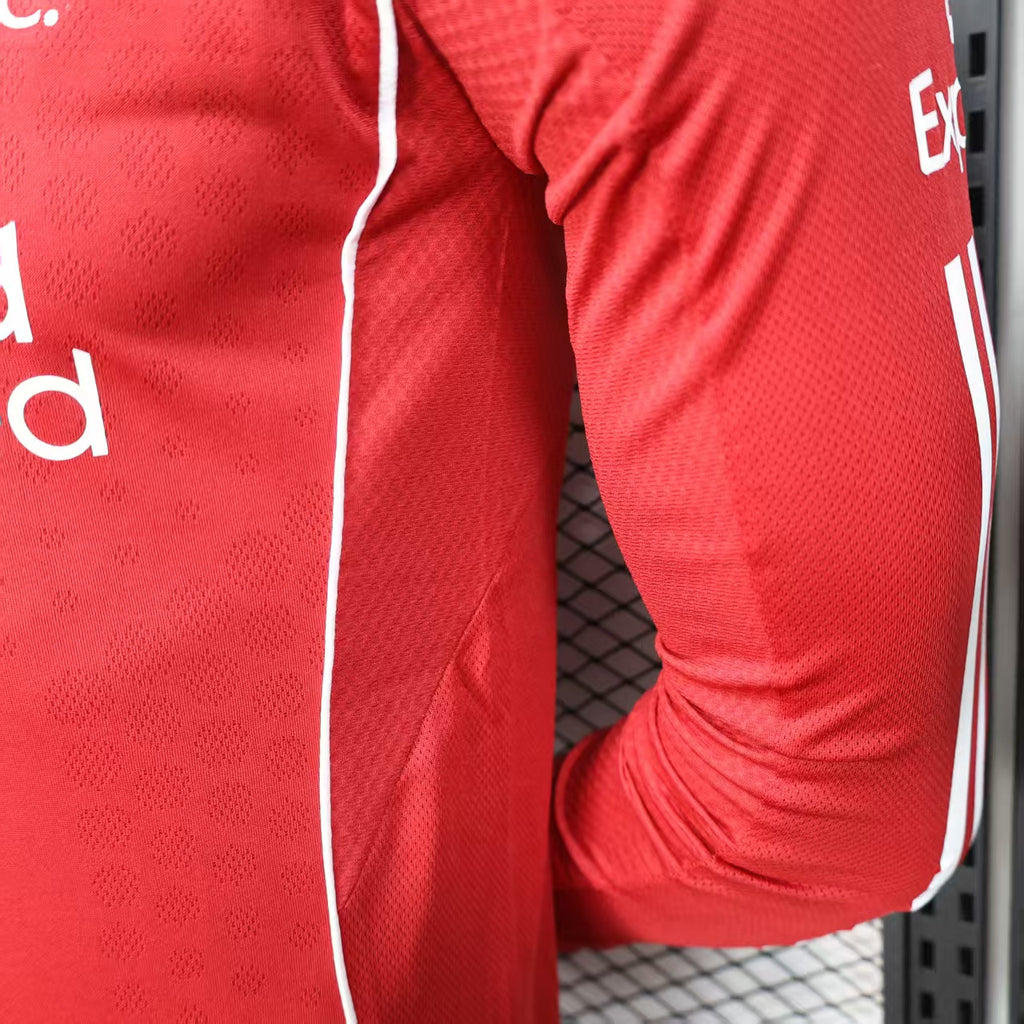 2025/2026 Long Sleeve Liverpool Home Player Version