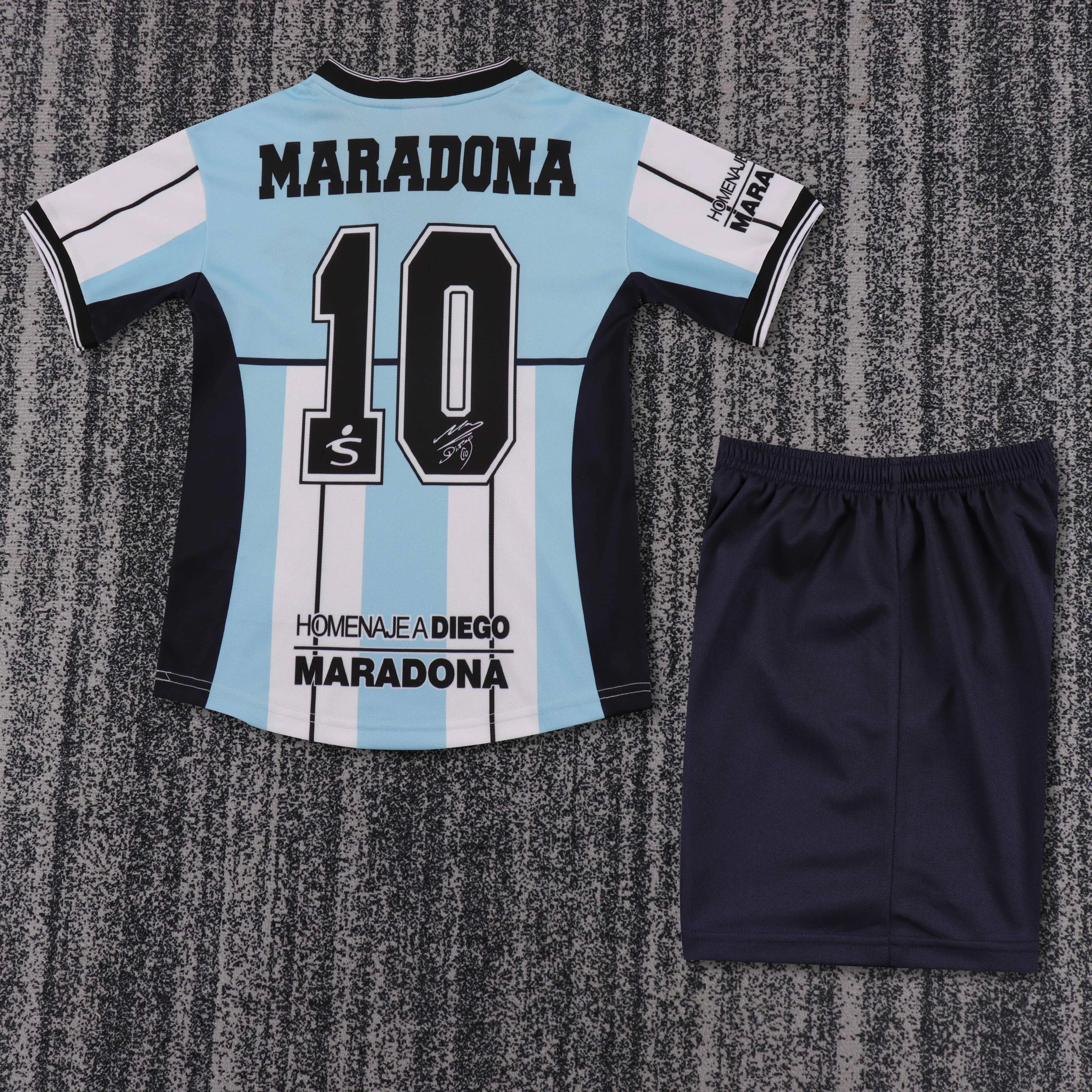 2001 Retro Argentina National Team Maradona Commemorative Edition Jersey