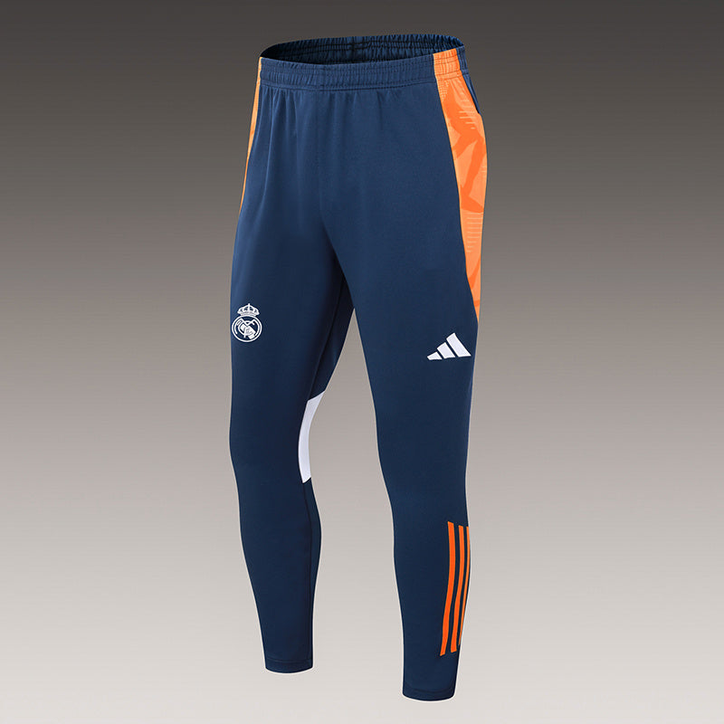 2024/2025 Real Madrid Baby Blue And Yellow Half-Pull Training Suit