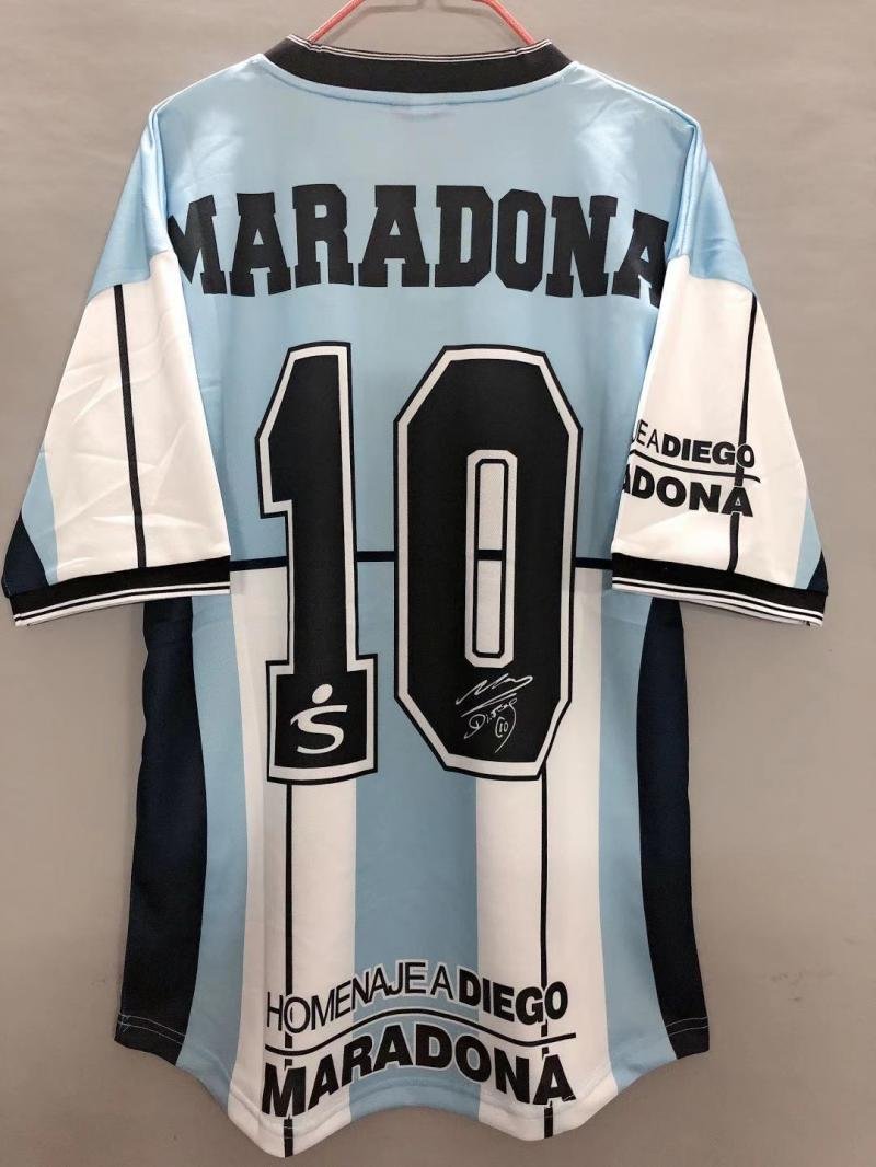 2001 Retro Argentina National Team Maradona Commemorative Jersey