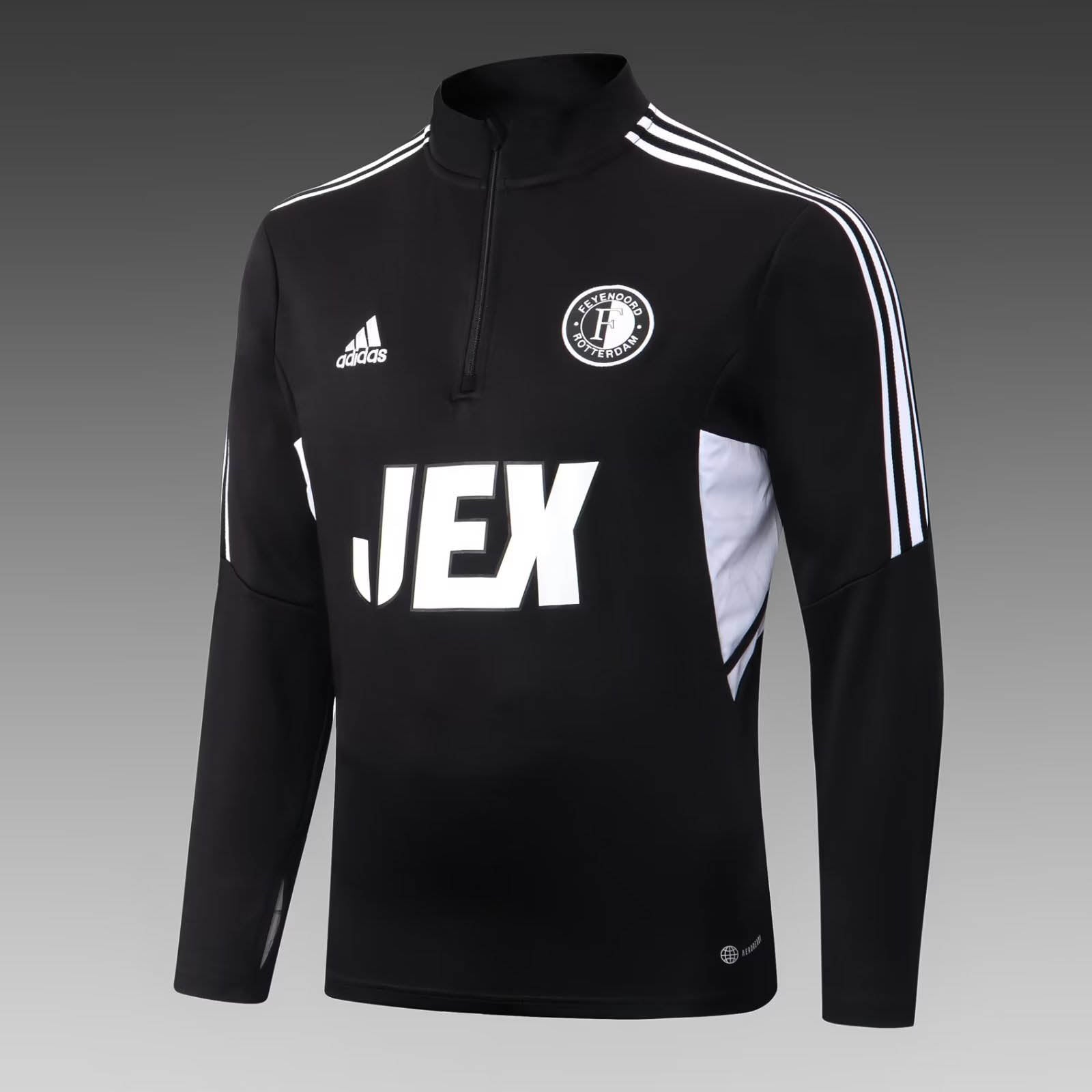 2022/2023 Feyenoord Rotterdam Half-Pull Training Suit Black