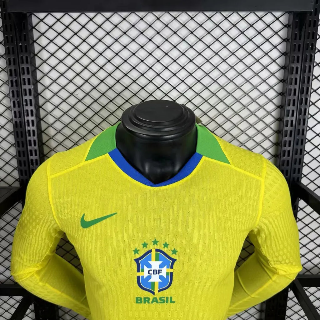 2025/2026 Long sleeves Player Version Brazil Home