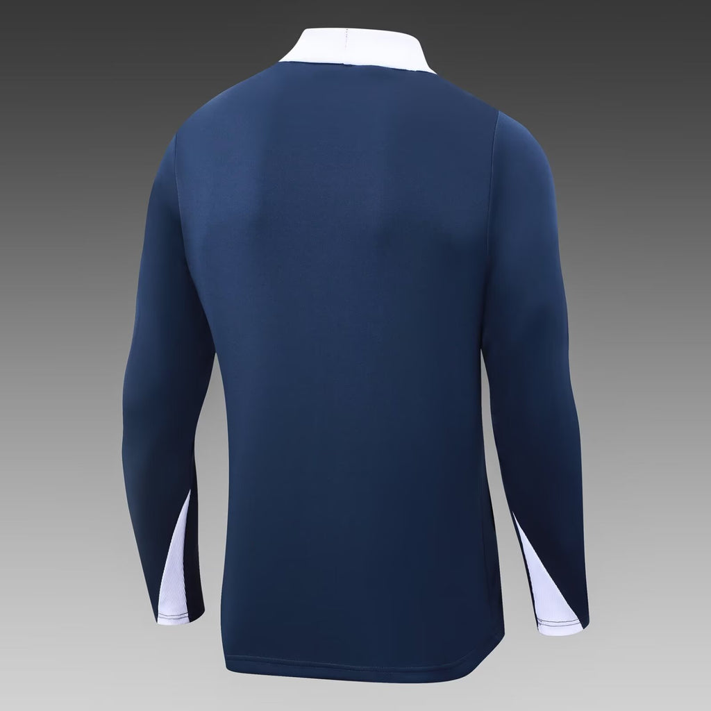 2024/2025 Psg Paris Saint-Germain Long Zipped Jacket Royal Blue