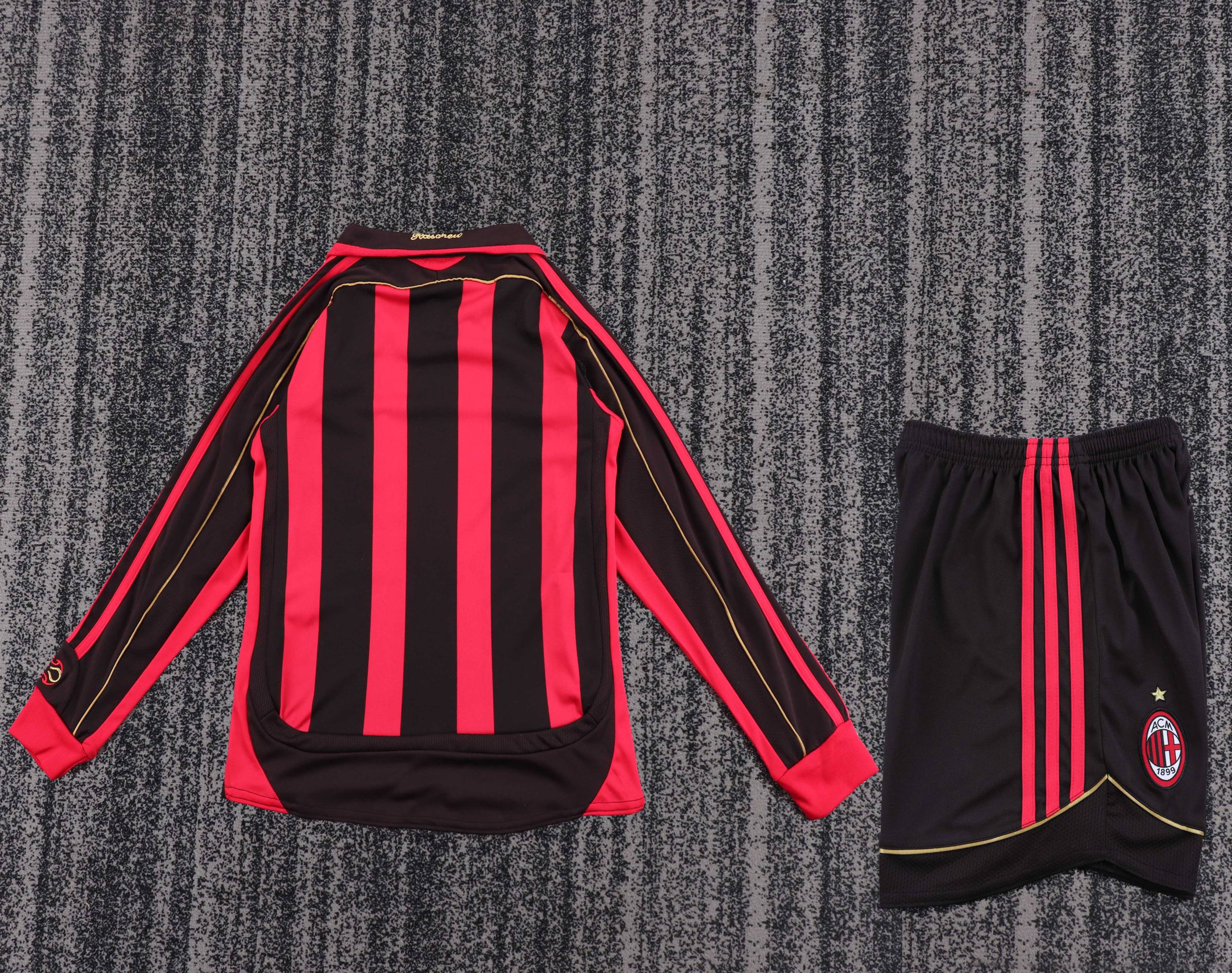 2006/2007 Retro Long Sleeve AC Milan Home