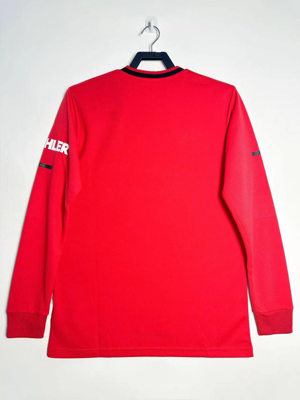 2019-2020 Retro Long Sleeve Manchester United Home