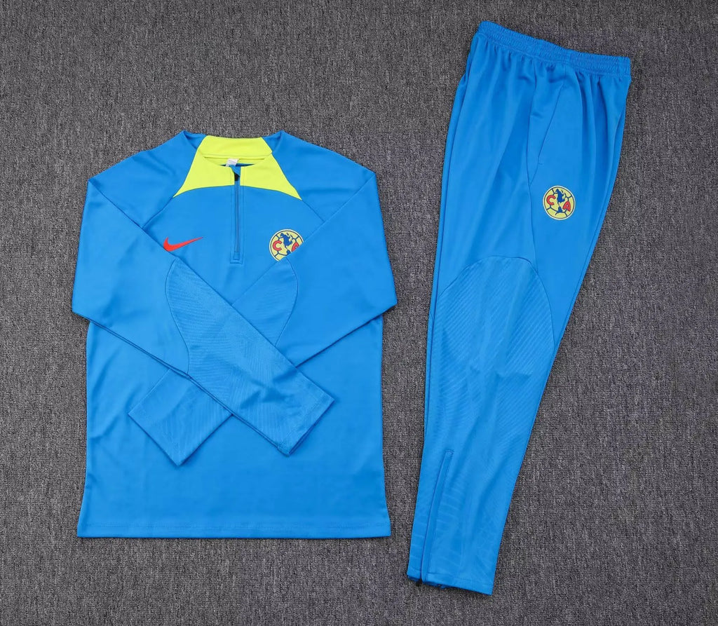 2023/2024 América Half-Pull Training Suit Blue