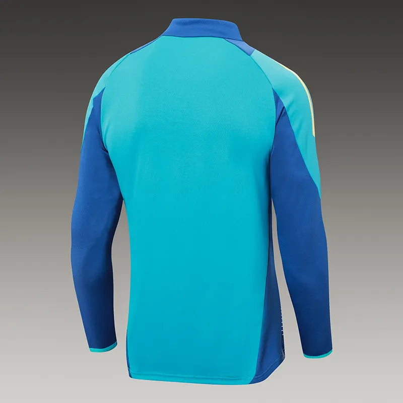 2024/2025 Ajax Half-Pull Training Suit Baby Blue