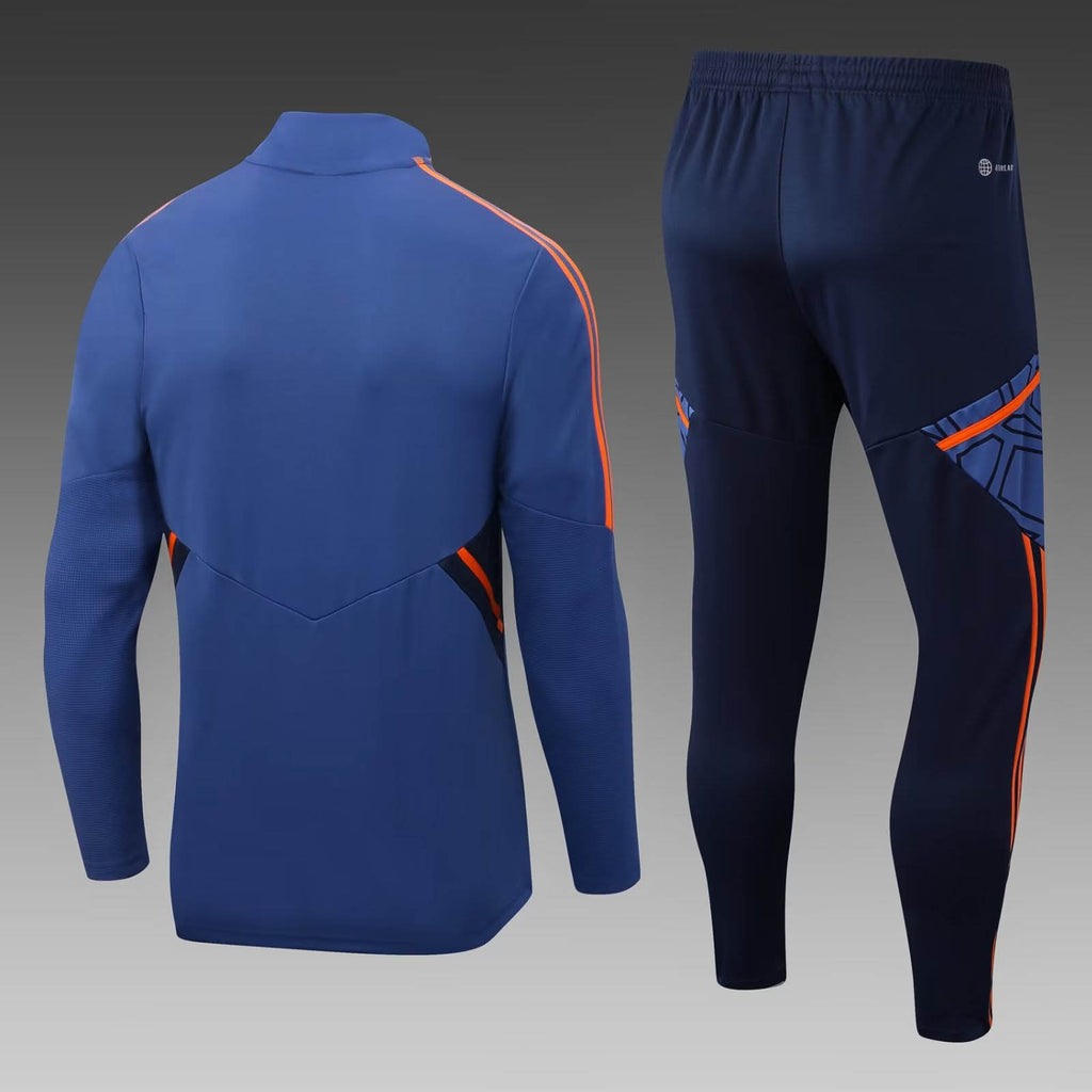 2022/2023 Manchester United Half-Pull Training Suit Blue
