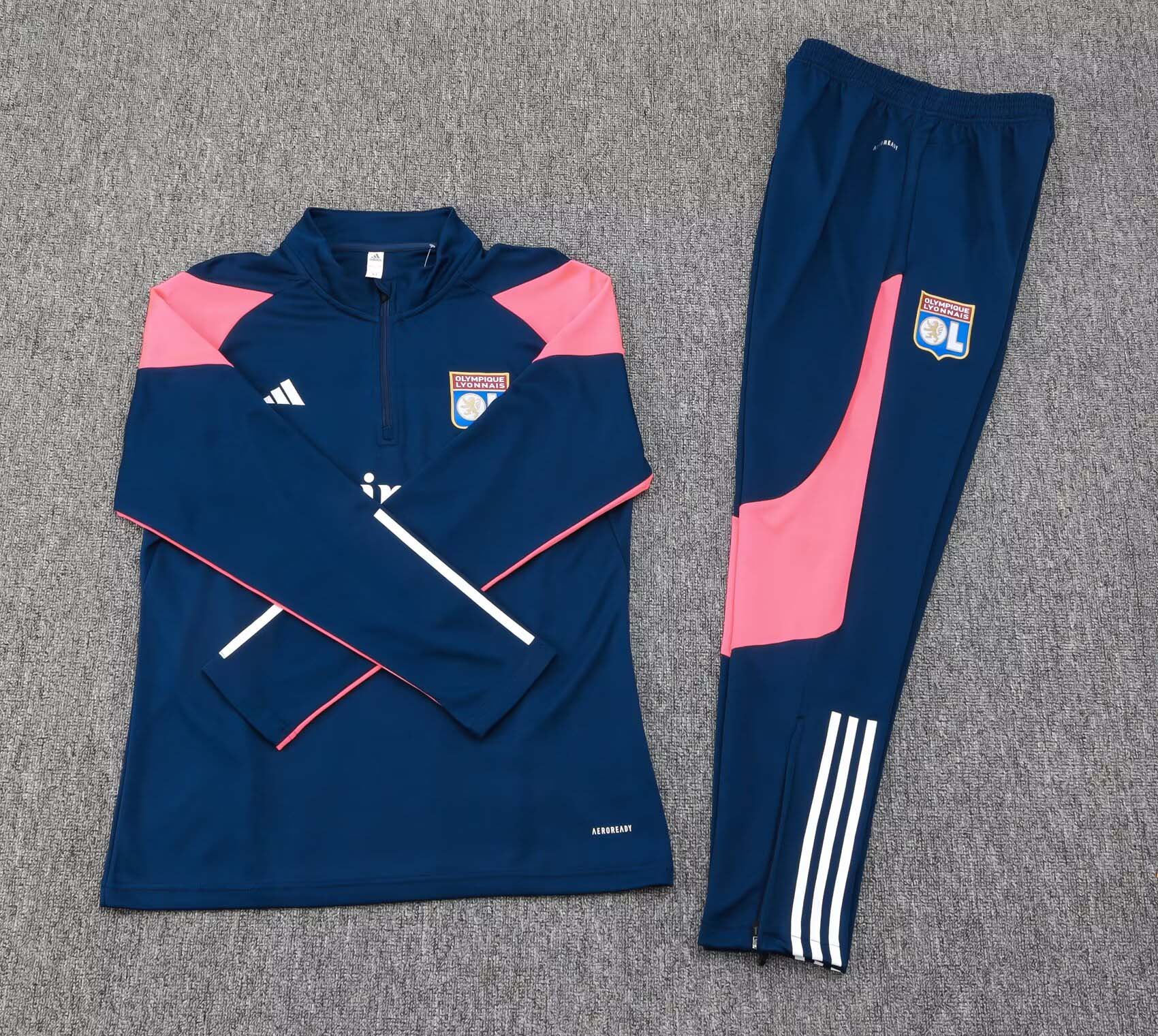 2023/2024 Lyonnais Half-Pull Training Suit Royal blue
