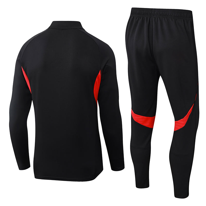 2025/2026 Benfica Half-Pull Training Suit Black