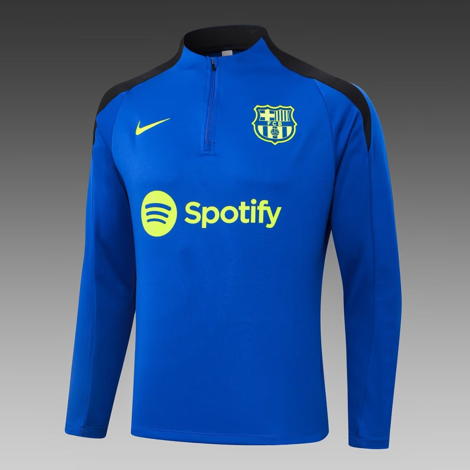 2024/2025 Barcelona Half-Pull Training Suit Color Blue