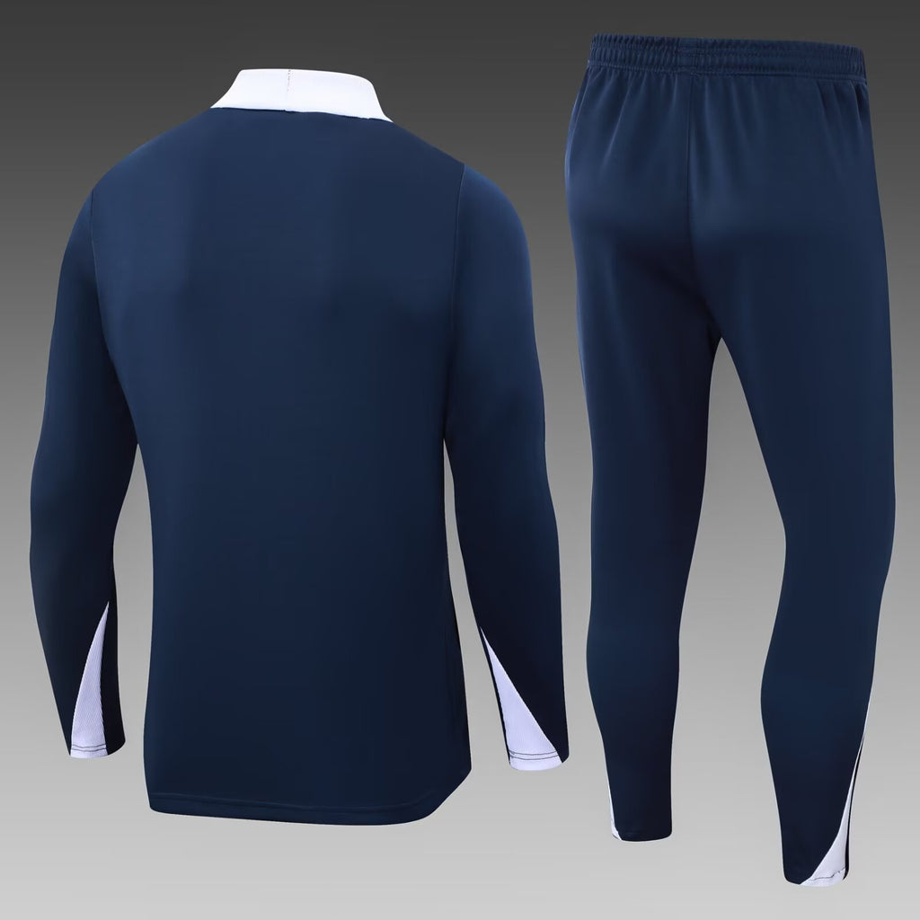 2024/2025 Psg Paris Saint-Germain Long Zipped Jacket Royal Blue