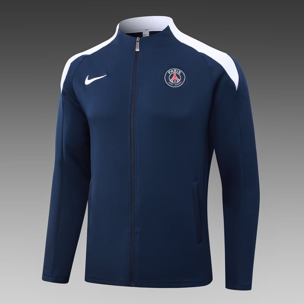 2024/2025 Psg Paris Saint-Germain Long Zipped Jacket Royal Blue
