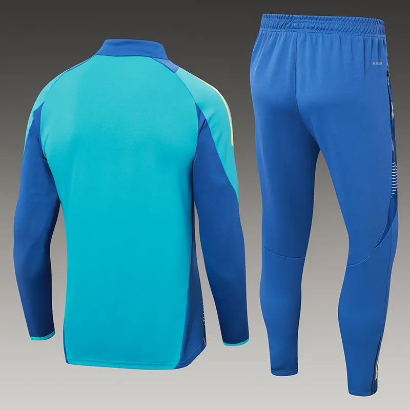 2024/2025 Ajax Half-Pull Training Suit Baby Blue