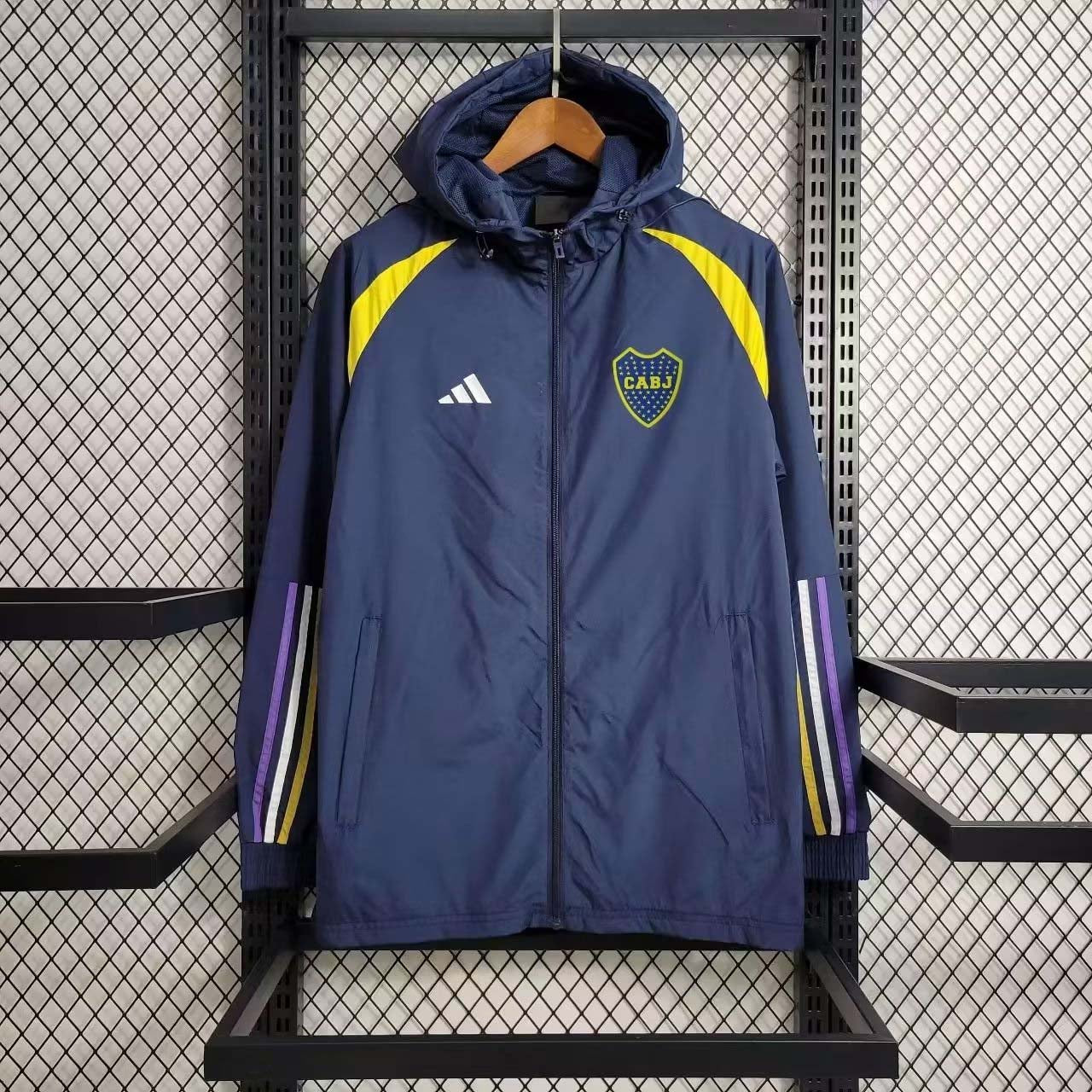 2023 Boca Juniors Windbreaker Navy blue