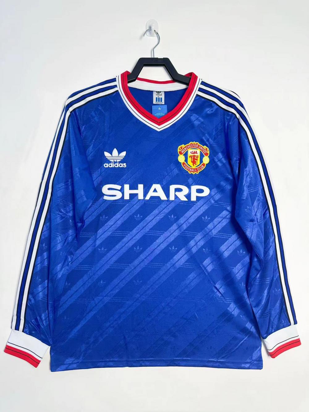1986/1988 Retro Long Sleeve Manchester United Third Away