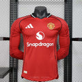 2025/2026 Long Sleeve Player Version Manchester United Home