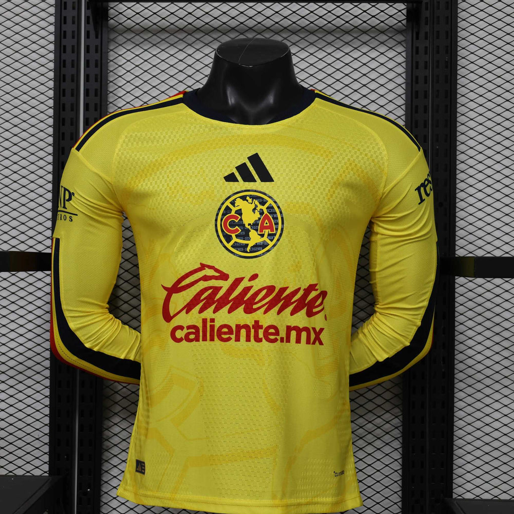 2026/2027 Long Sleeve Player Version América Home Football Shirt 1:1 Thai Quality