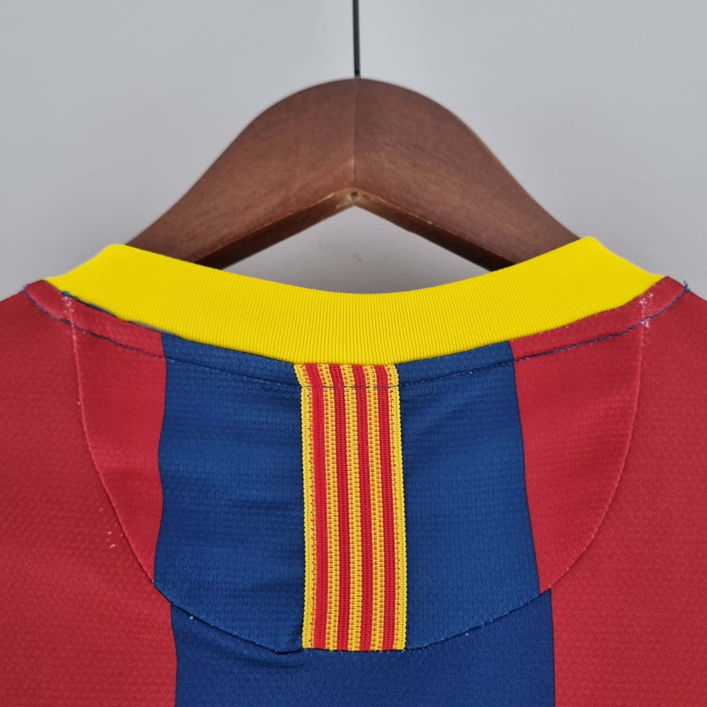 2010/2011 Retro Long Sleeve Barcelona Home