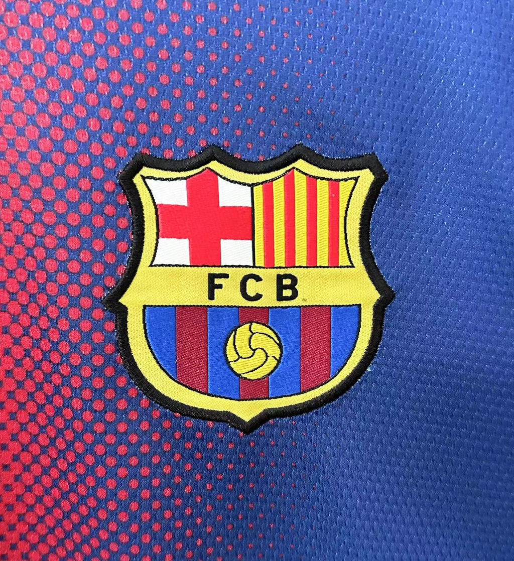 2012/2013 Retro Long Sleeve Barcelona Home