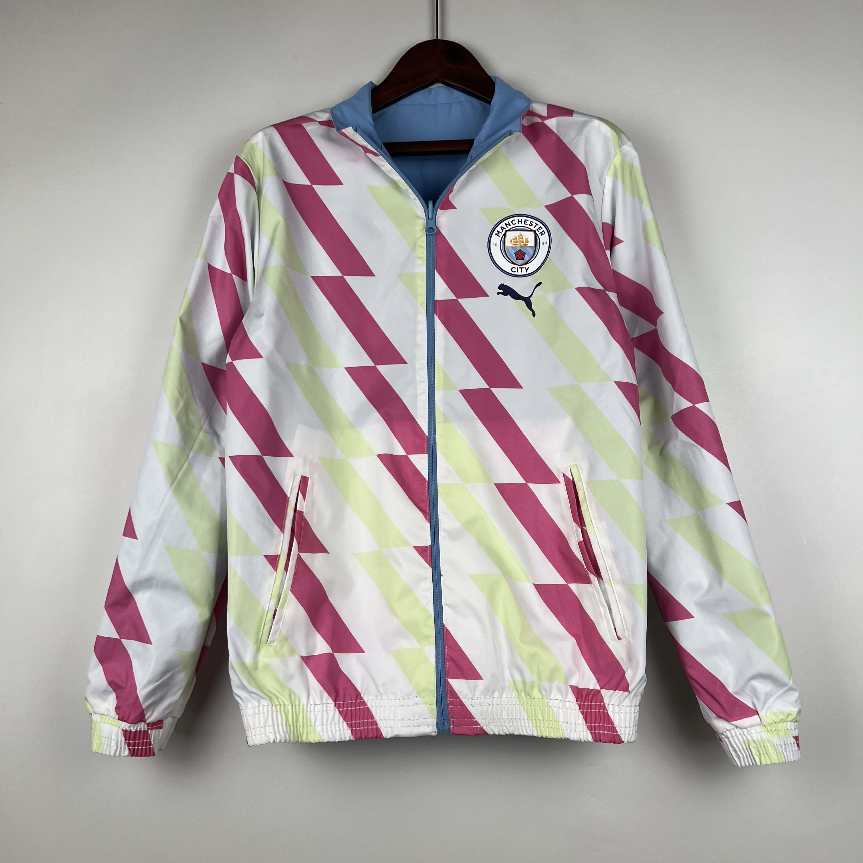 2023/2024 Manchester City Reversible Windbreaker Blue