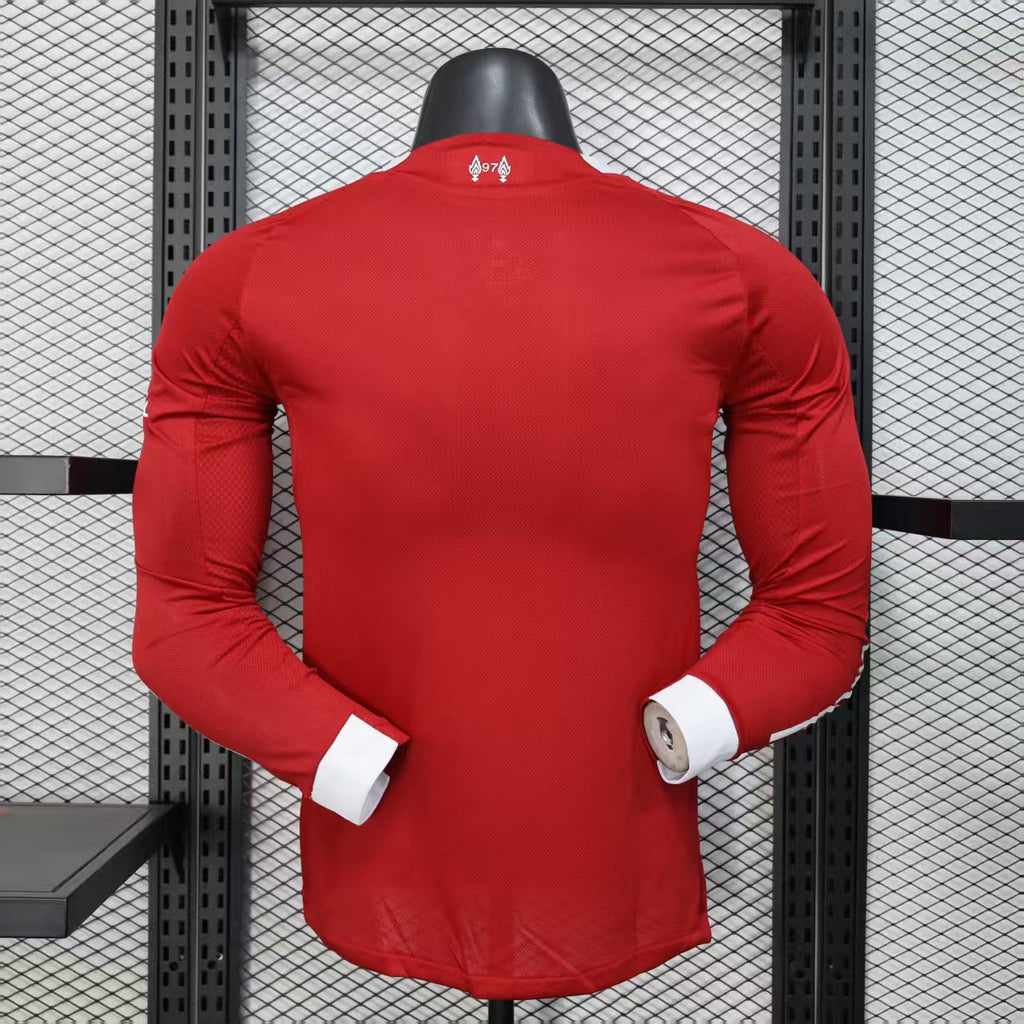 2025/2026 Long Sleeve Liverpool Home Player Version