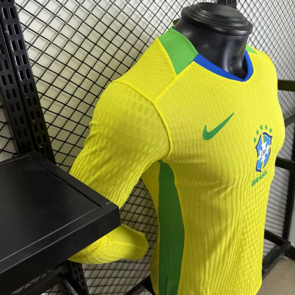 2025/2026 Long sleeves Player Version Brazil Home