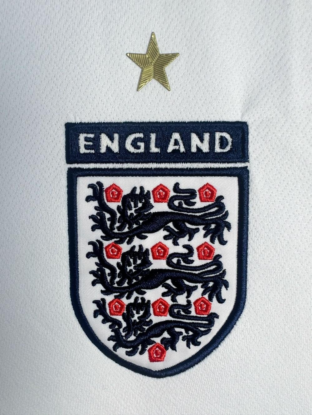 2006 Retro Long Sleeve England Home