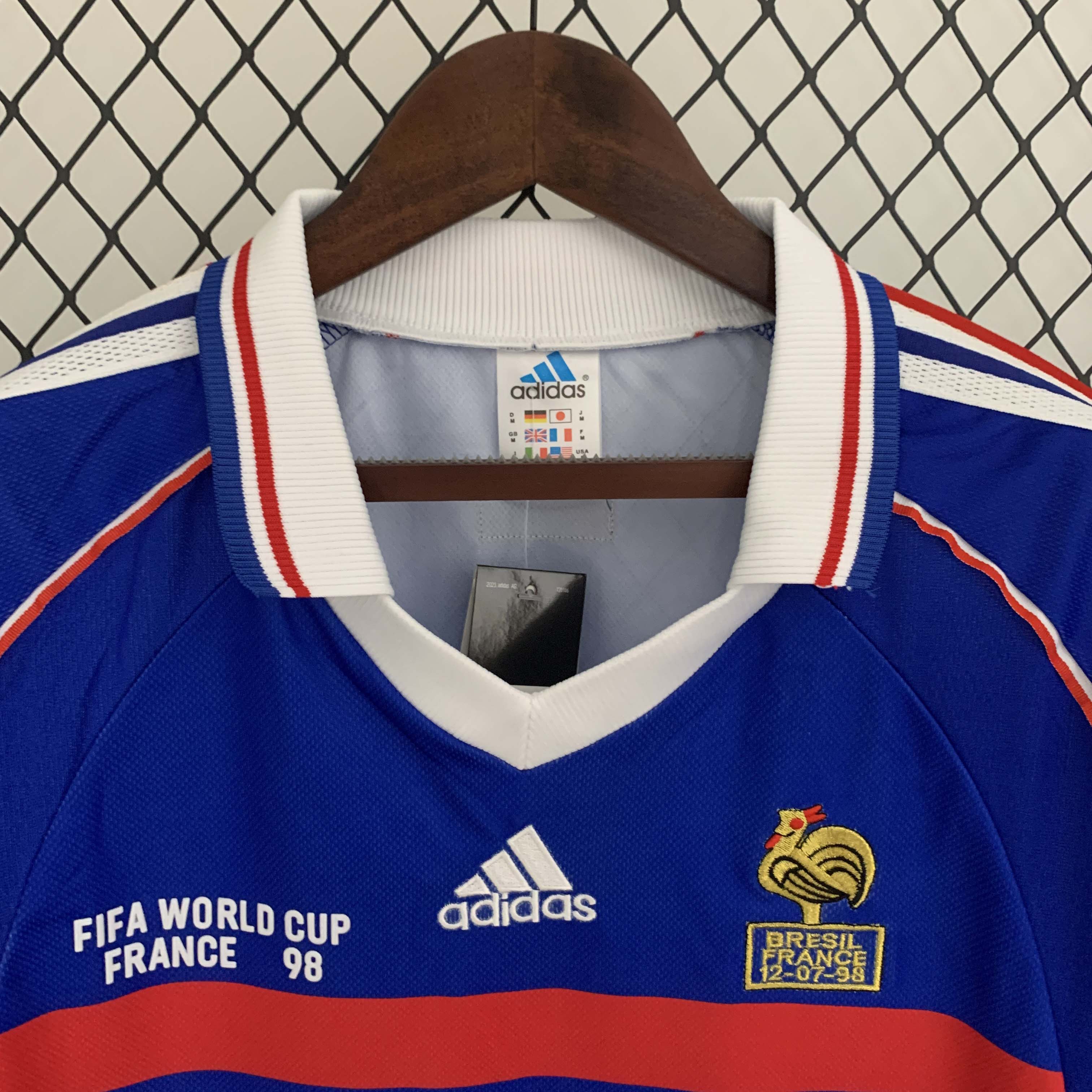 1998 Retro Long Sleeve France Home