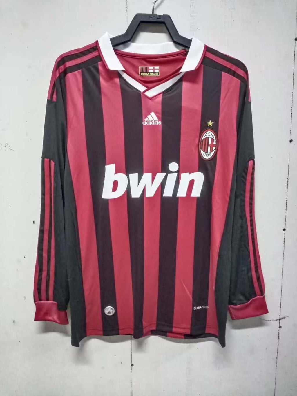 2009/2010 Retro Long Sleeve AC Milan Home