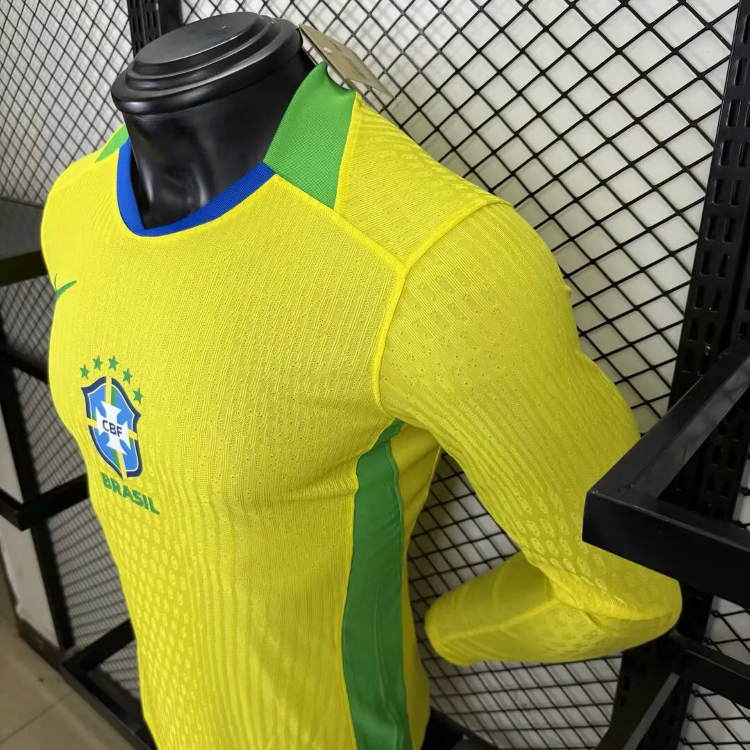 2025/2026 Long sleeves Player Version Brazil Home
