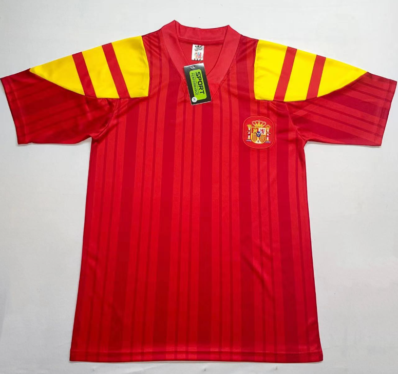 1992-1994 Retro Spain Home Soccer Shirt