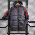 2024/2025 Flamengo Black-Red Edge Soccer Long Cotton jacket
