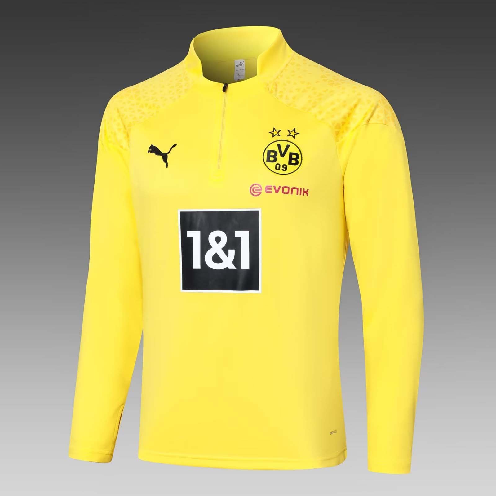 2023/2024 Dortmund Half-Pull Training Suit Yellow