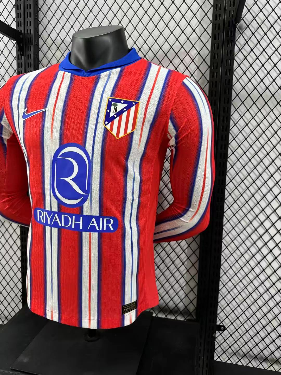 2024/2025 Player Version Atletico Madrid Home Long Sleeve