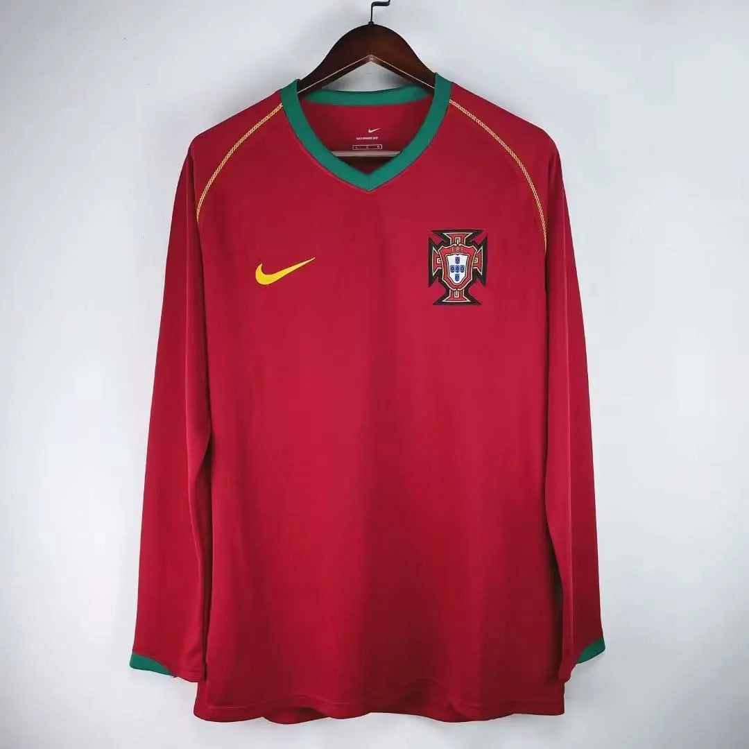 2006 Retro Long Sleeve Portugal Home