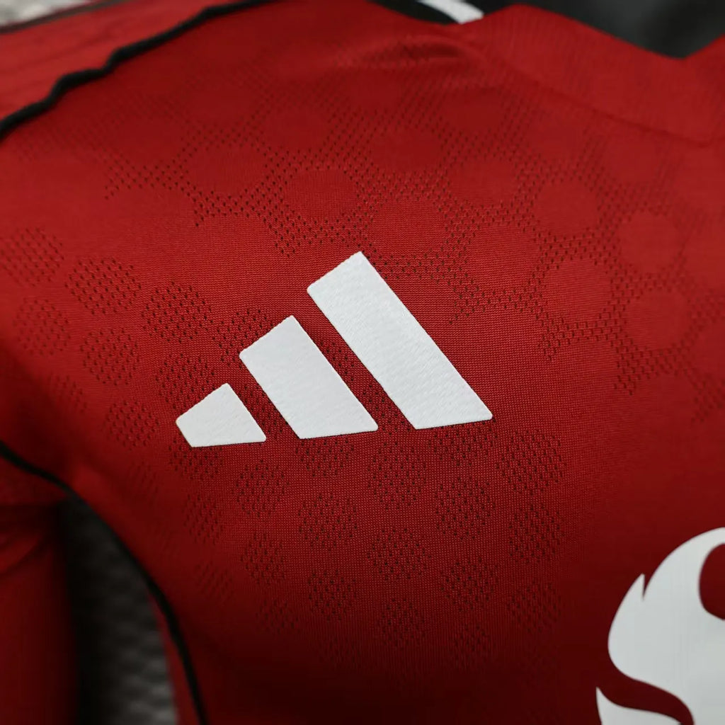 2025/2026 Long Sleeve Player Version Manchester United Home