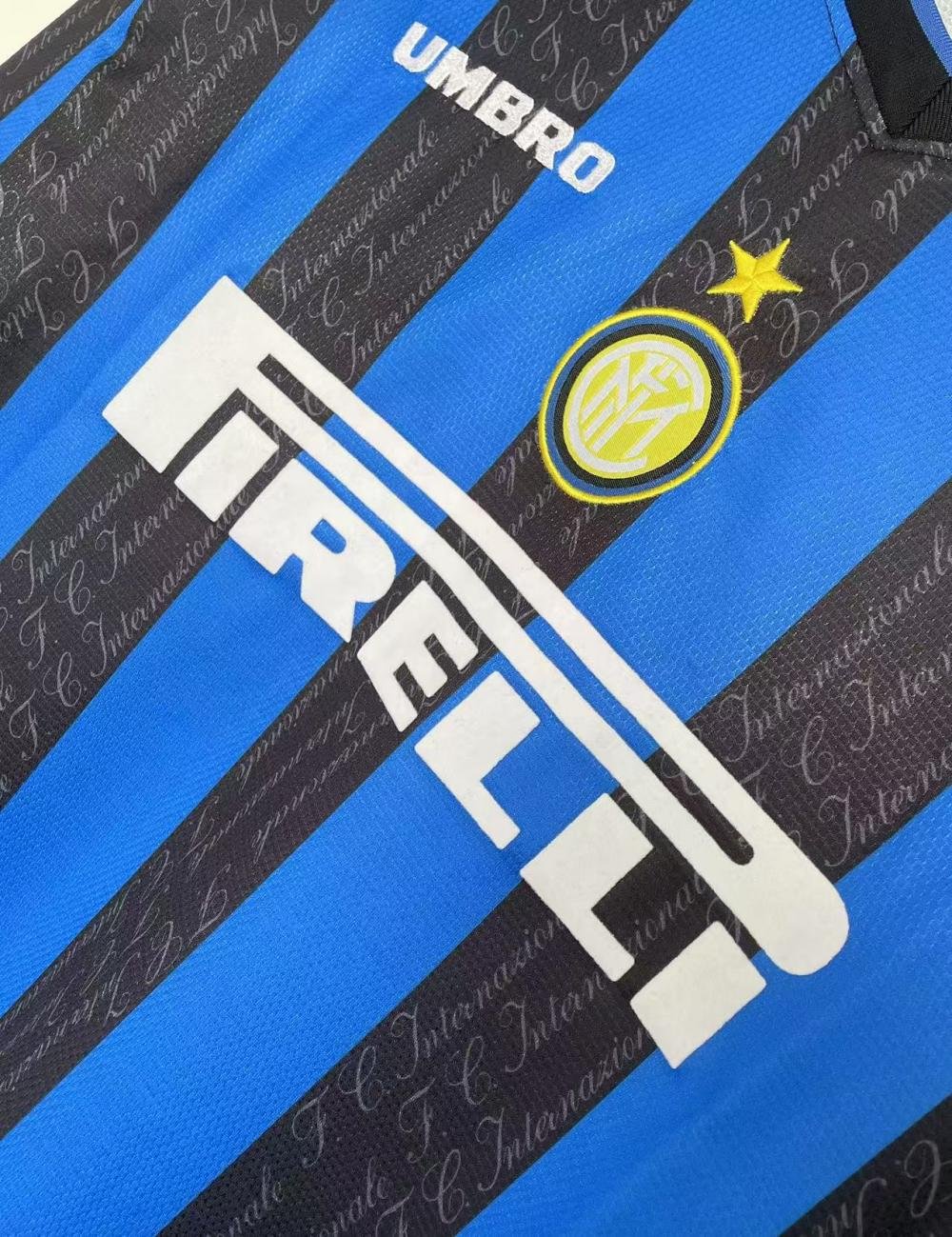 1997/1998 Retro Long Sleeve Internazionale Milan Home