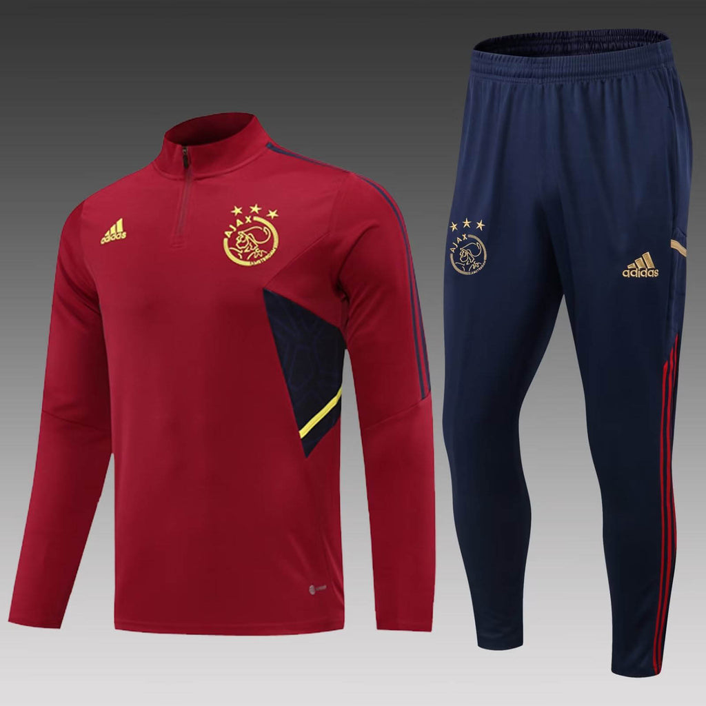 2022/2023 Ajax Half-Pull Training Suit Red