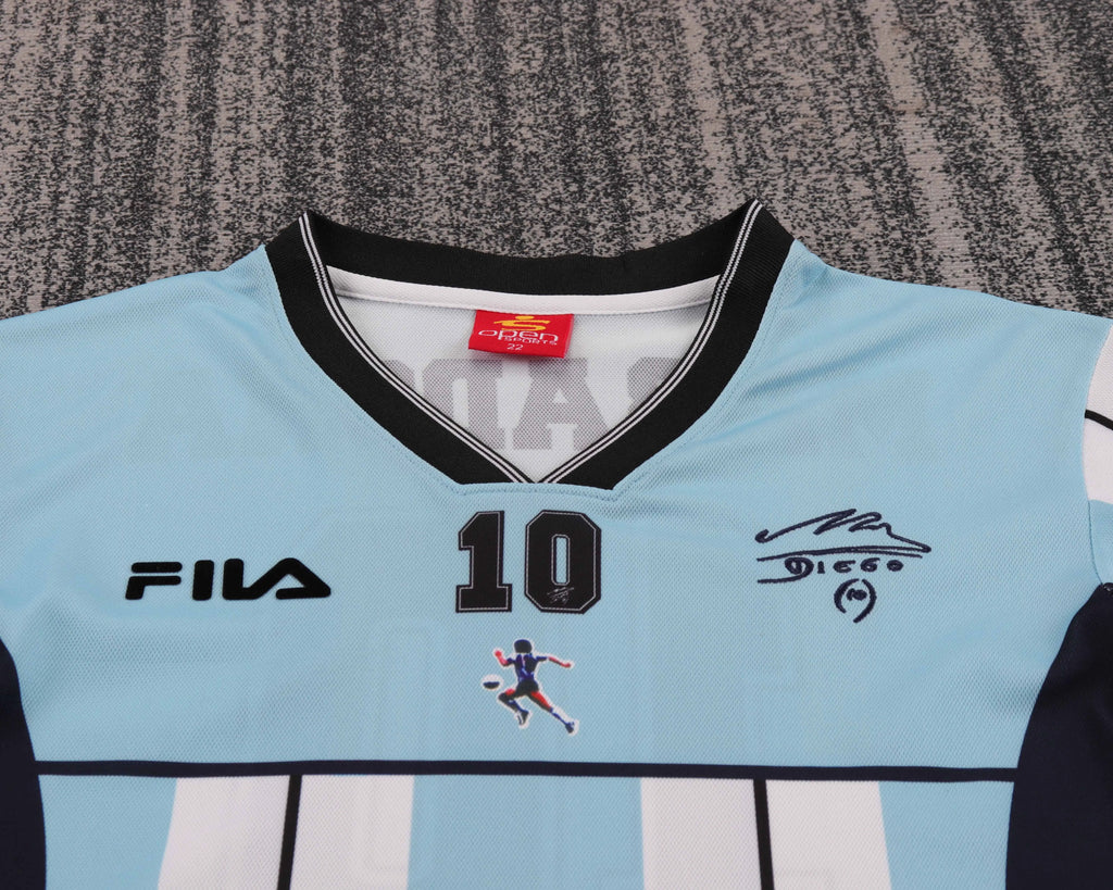 2001 Retro Argentina National Team Maradona Commemorative Edition Jersey