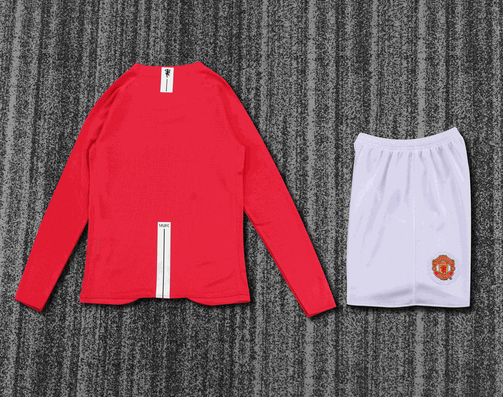 2007/2008 Retro Long Sleeve Manchester United Home Champions League Edition