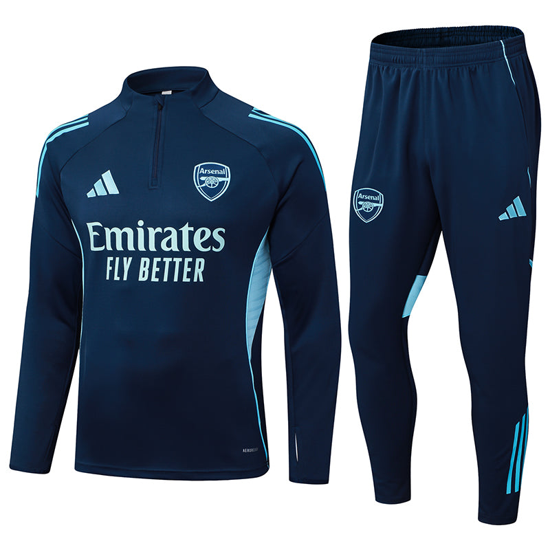 2025/2026 Arsenal Half-Pull Training Suit Royal Blue