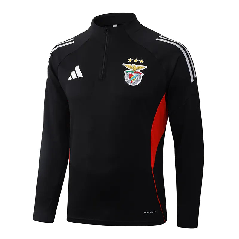 2025/2026 Benfica Half-Pull Training Suit Black