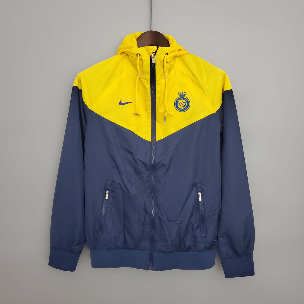 2023/2024 Al-Nassr Windbreaker Navy blue and yellow