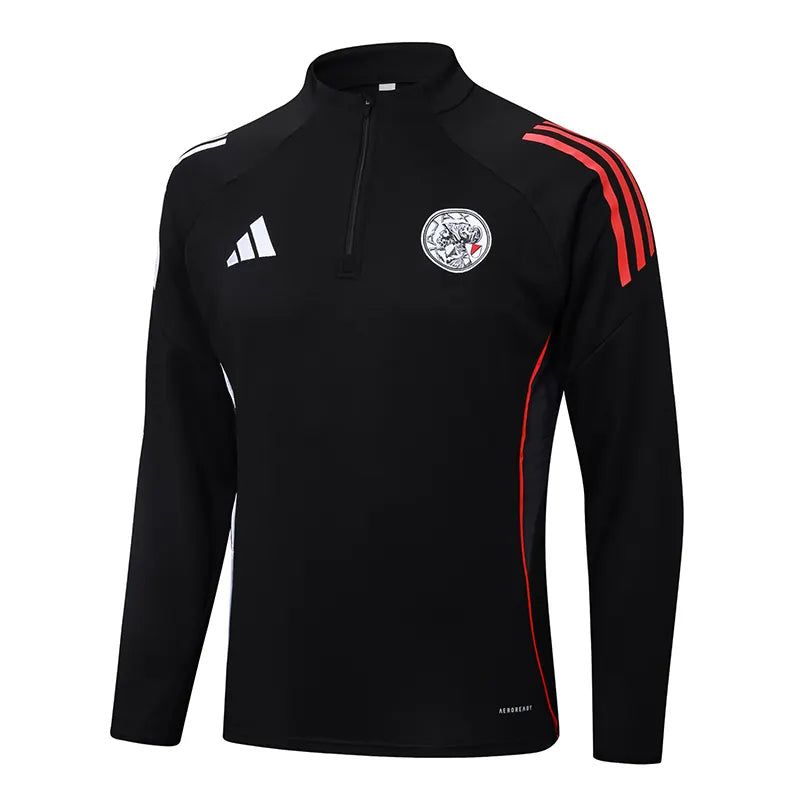 2025/2026 Ajax Half-Pull Training Suit Black